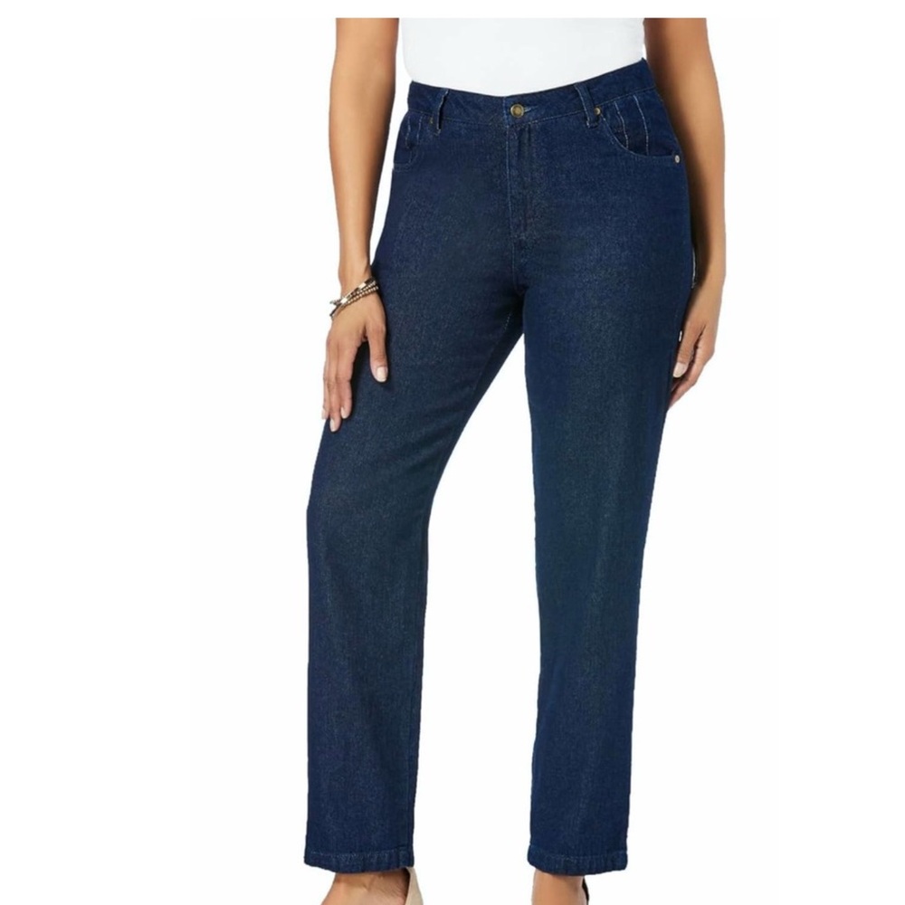 Abercrombie & Fitch Women's Mid Rise Straight Leg Jeans Size 18 Long